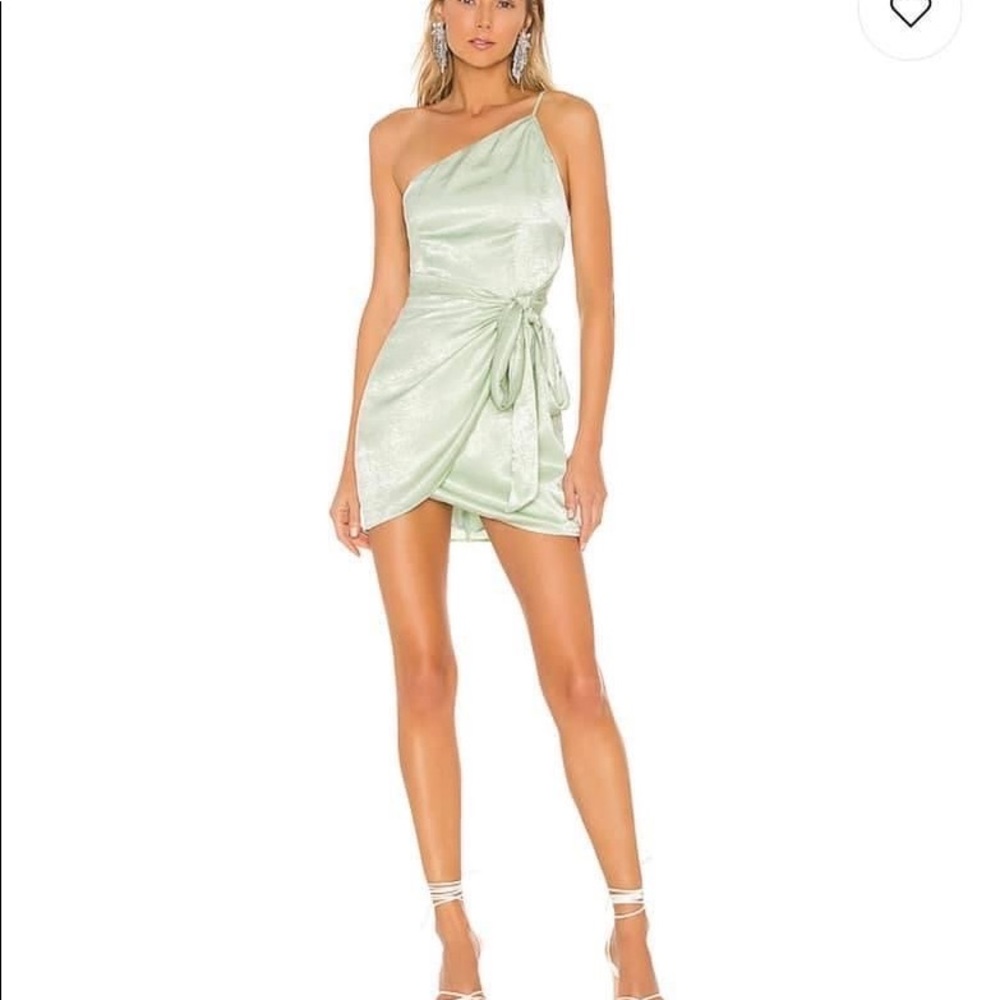 Green revolve one shoulder dress size medium!!